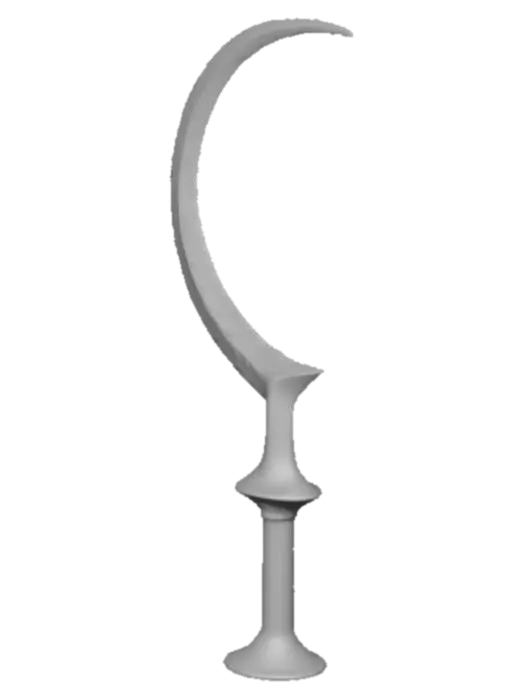 3D model for Silver Crescent Dagger