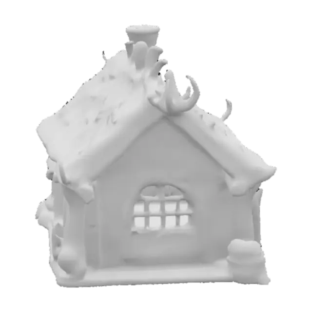 3D model for casa hecha con partes de dinosaurio. tipo mediveal de fantasia. alta calidad de detalles