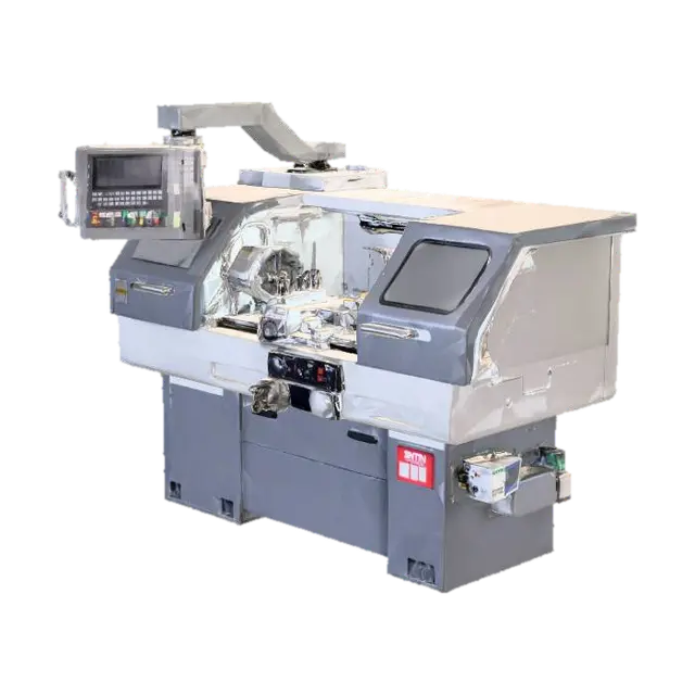 CNC Lathe Machine 3D model, vytvořený pomocí AI