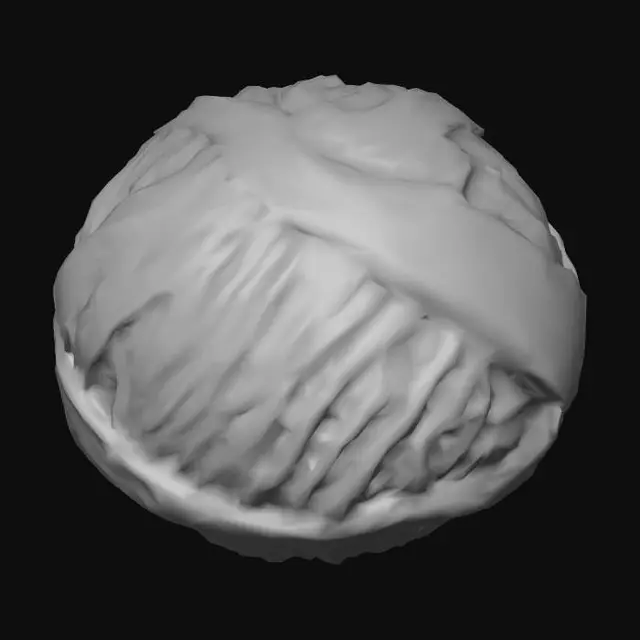 3D model for Blue Yarn Sphere