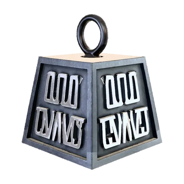 Heavyweight Block - Weight 3D model, vytvořený pomocí AI