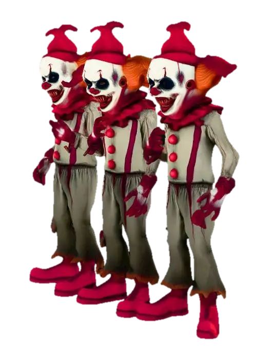 #PBR# horror zombie clown mit 2 köpfen. und einen riesen schwanz mit dritten kopf. fortnite stil,… - Twoheaded AI 생성 3D 모델