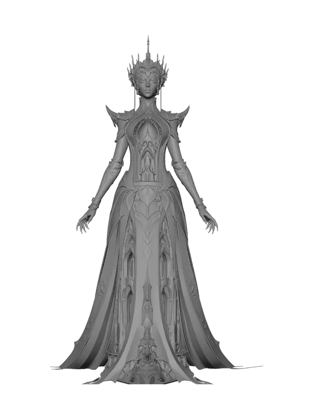 3D model for Empress of the Ivory Cathedral