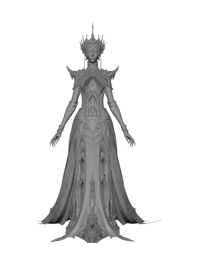 3D model for Empress of the Ivory Cathedral
