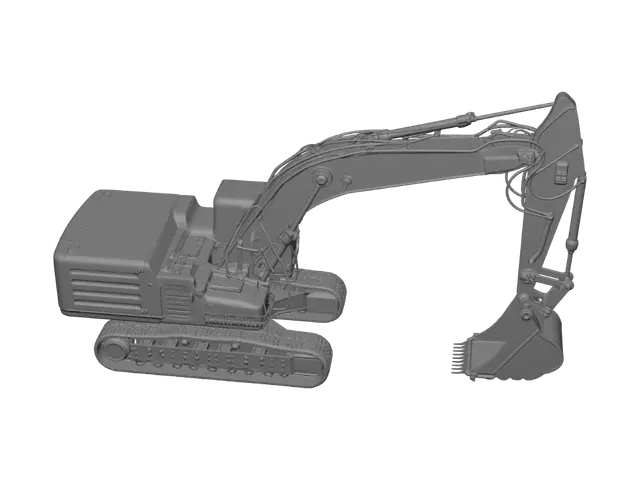 3D model for CAT Excavator on Tracks