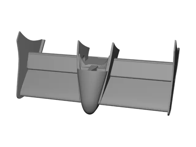 3D model for Dual Wing Bracket Assembly