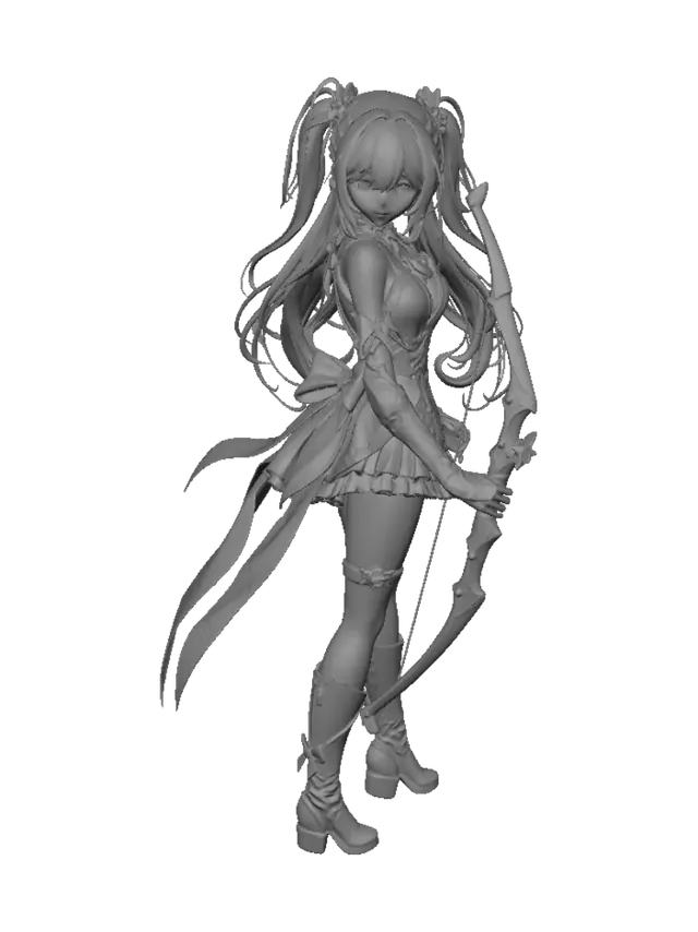 3D model for Pink Blossom Archer