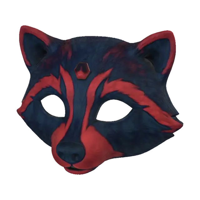 3D model for Crimson Raccoon Mask