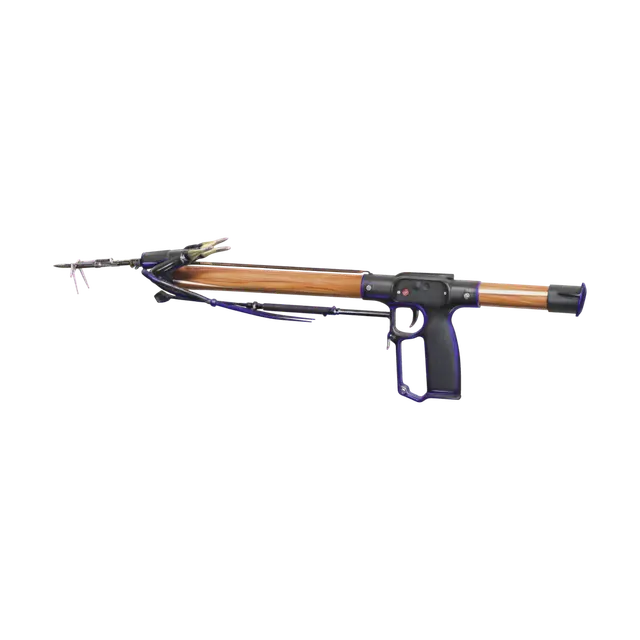 Weathered Harpoon Gun 3D model, vytvořený pomocí AI