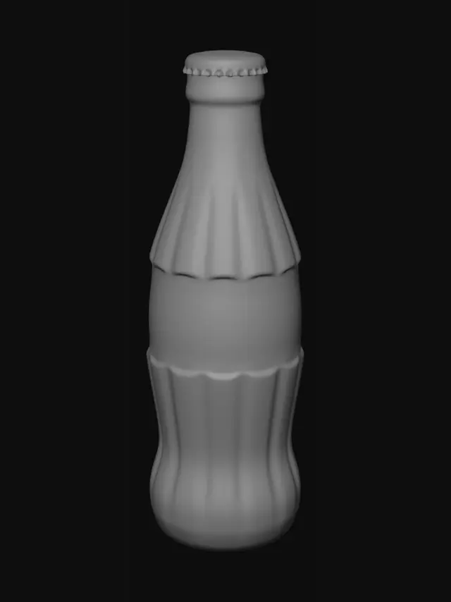 3D model for Crimson Coca-Cola Bottle