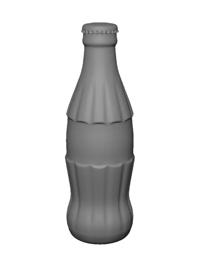 3D model for Crimson Coca-Cola Bottle