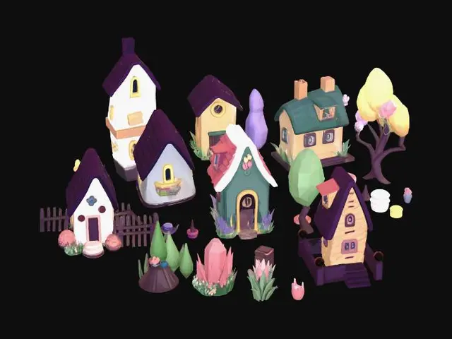 3D model for Pastel Village Dreamscape