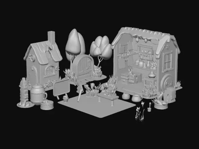 3D model for Cozy Village of Delights