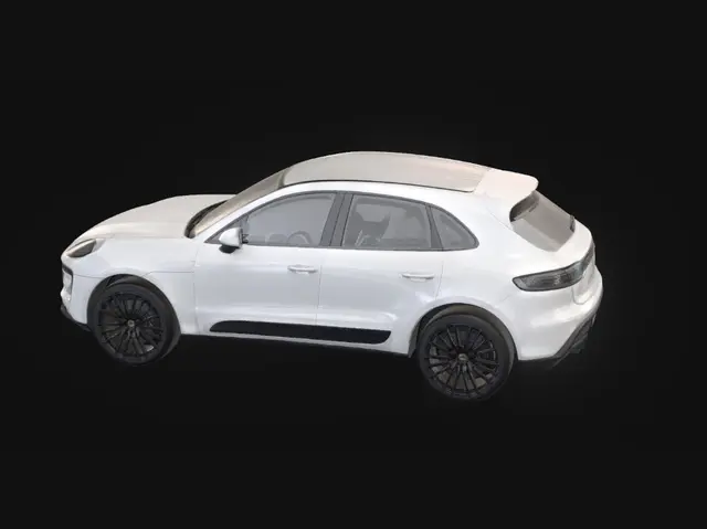 3D model for White Porsche Macan T