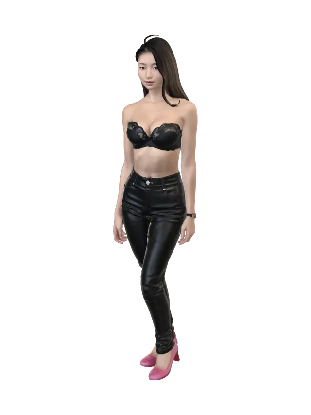 3D model for Mall Runway in Lace and Leather