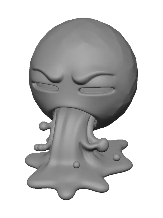 3D model for Vomiting Emoji