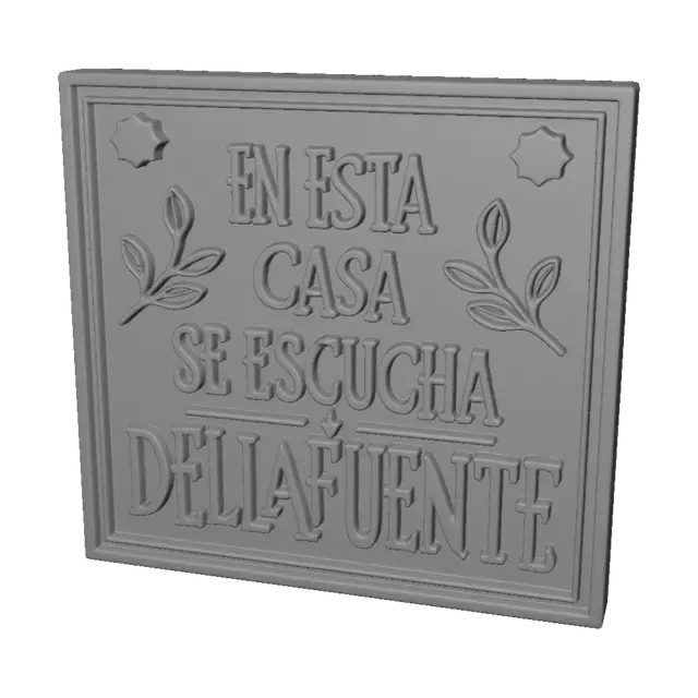 3D model for En Esta Casa Se Escucha De La Fuente