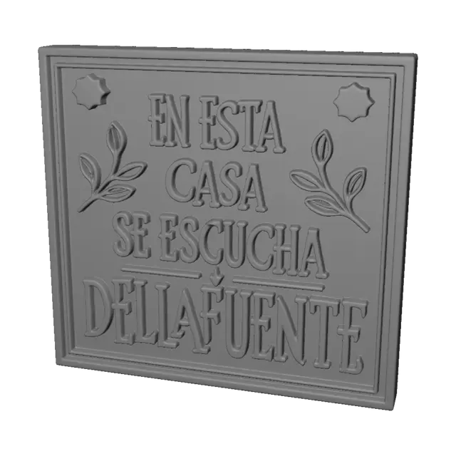 3D model for En Esta Casa Se Escucha De La Fuente