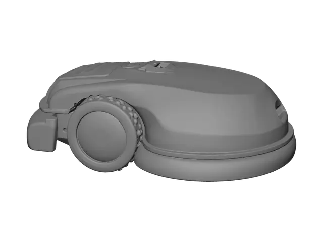 3D model for Yellow Robotic Floor Polisher