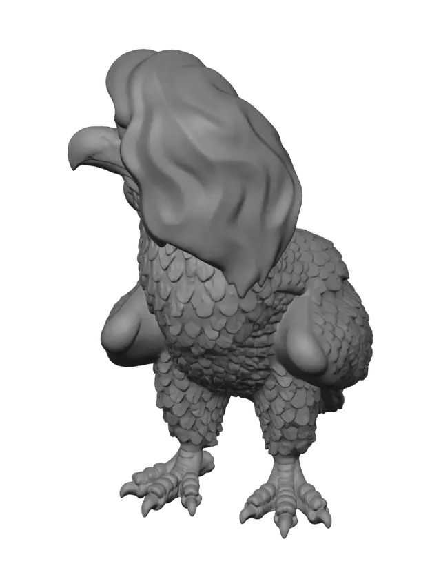 3D model for Rooster figurine
