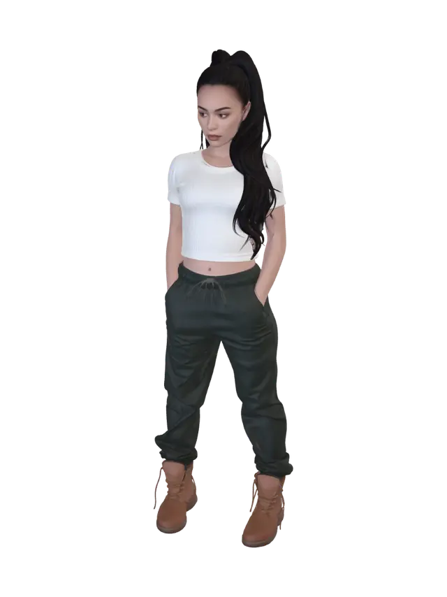 3D model for Casual Cargo Chic