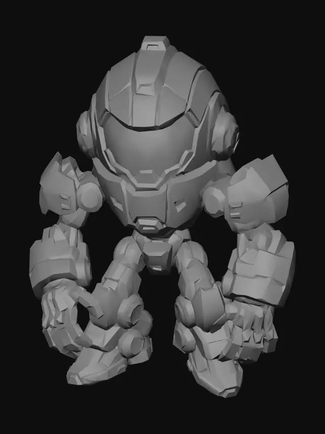 3D model for Crimson Saber Mech