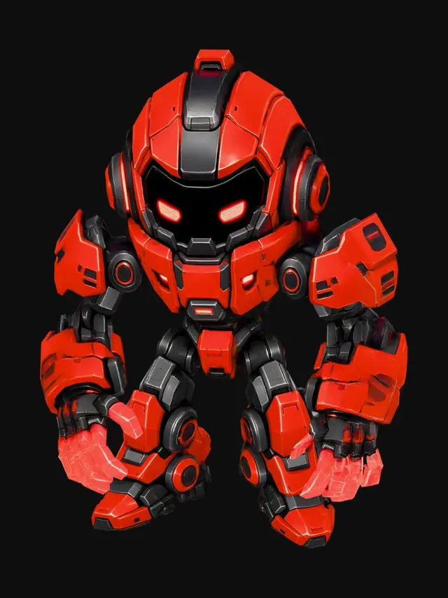 3D model for Crimson Saber Mech