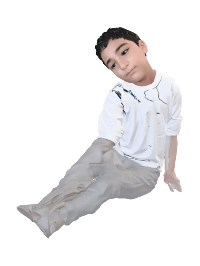 3D model for Tilted Portrait of a Boy