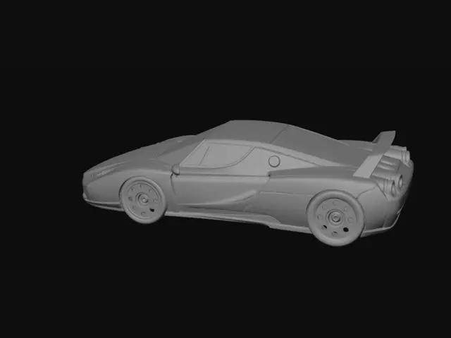 3D model for Blue Race Car with 11k Channel