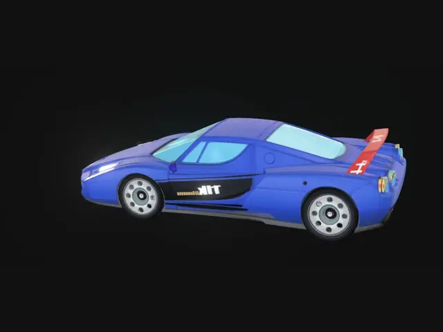 3D model for Blue Race Car with 11k Channel