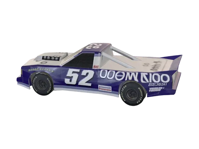 Scott Hansen's 52 Oakwood Race Car - Livery 3D model, vytvořený pomocí AI