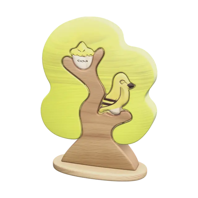 Cartoon Tree 3D model, vytvořený pomocí AI