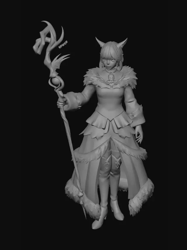 3D model for y'shtola
