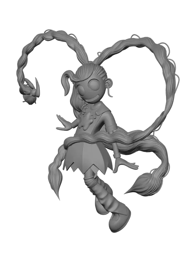 3D model for Weathered Lily Love Braids