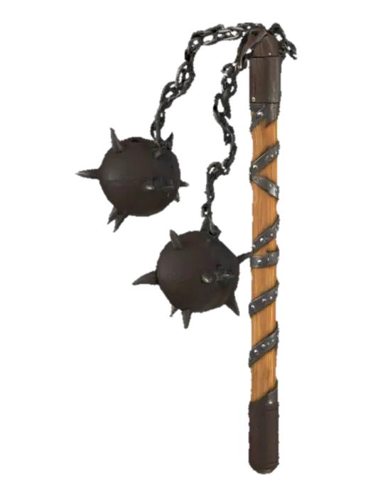 Spiked Flail 3D model, vytvořený pomocí AI