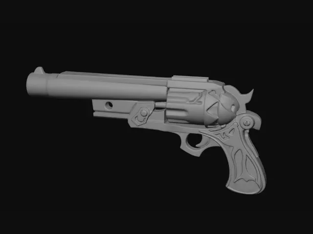 3D model for Neon Blaze Revolver