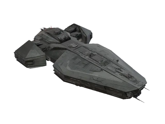 Corsair Corvette - Starship 3D model, vytvořený pomocí AI