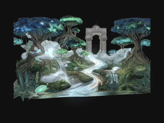 3D model for Rainbow Gate to Arcadia