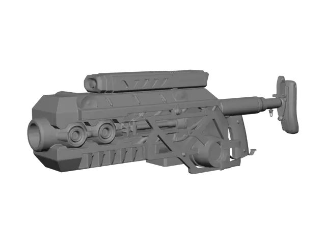 3D model for Iron Warden Railgun
