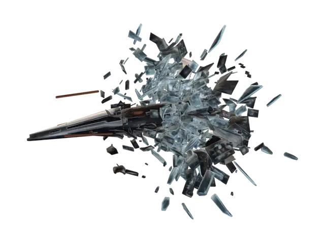 3D model for Shattered Starship