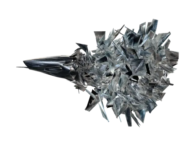 3D model for Shattered Starship