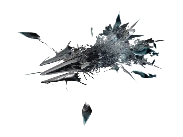 3D model for Shattered Starship