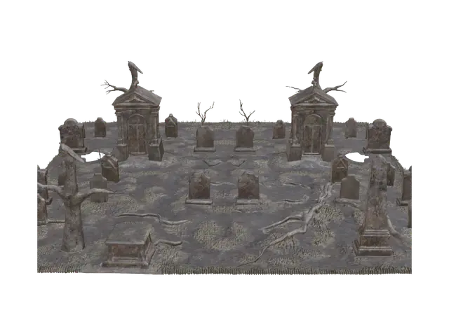 3D model for Moonlit Graveyard