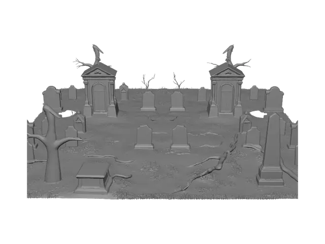 3D model for Moonlit Graveyard