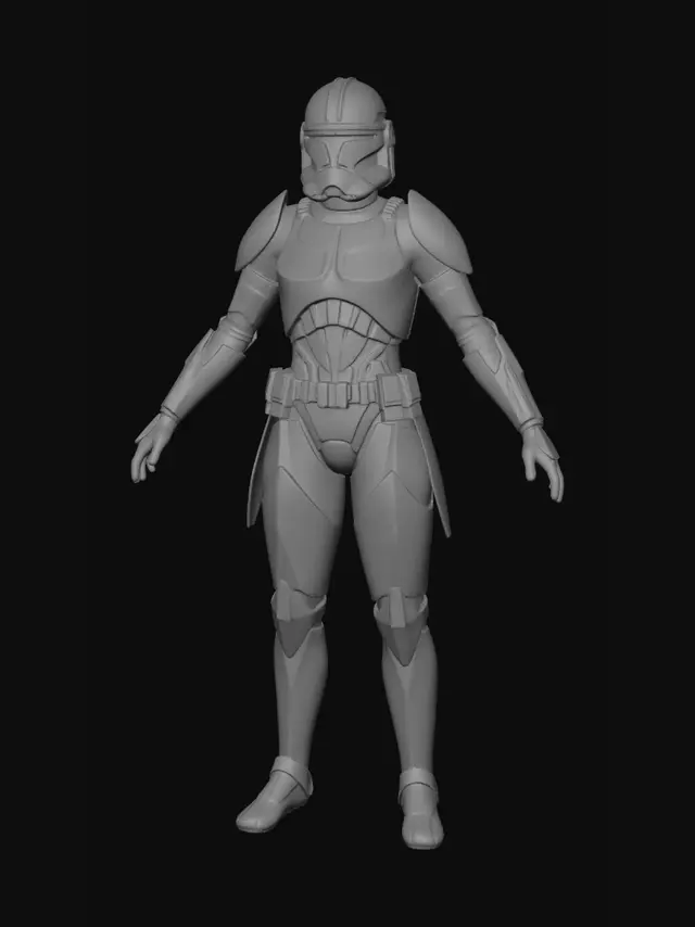 3D model for Neon Mandalorian