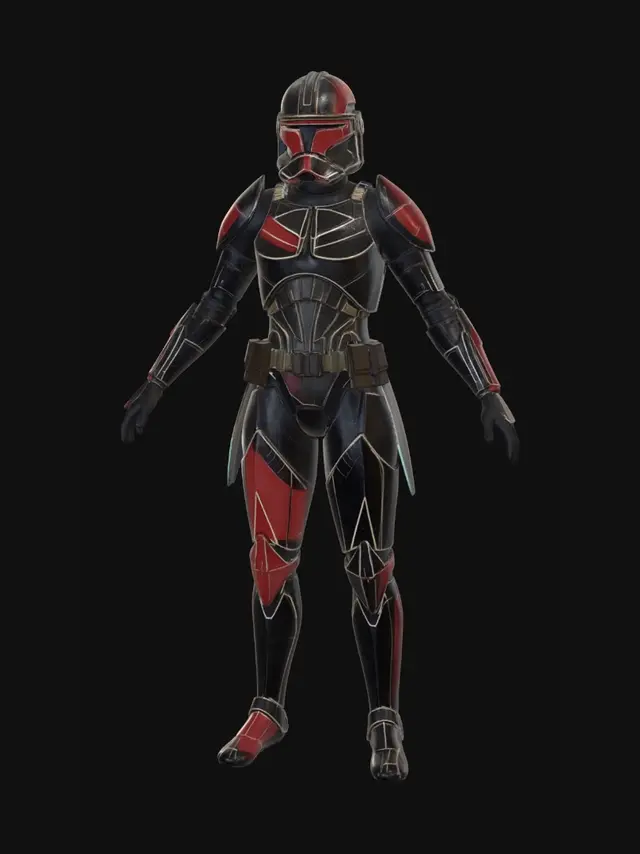 3D model for Neon Mandalorian