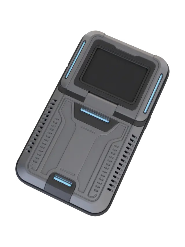 Portable Computer - Handheld 3D model, vytvořený pomocí AI