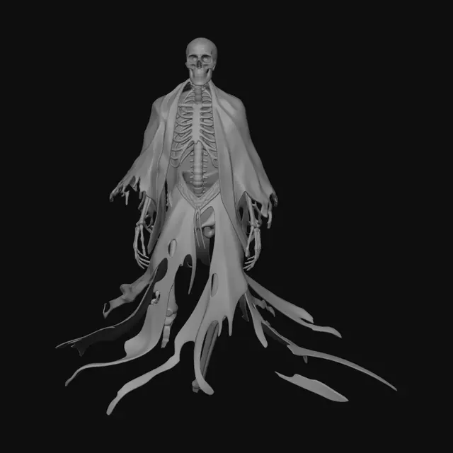 3D model for Cosmic Skeleton in a Galaxy Cloak