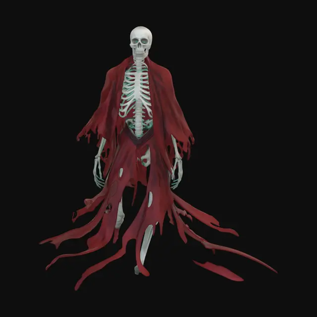 3D model for Cosmic Skeleton in a Galaxy Cloak