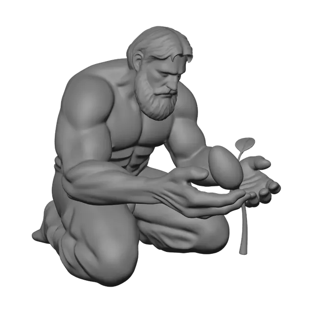 3D model for Mossbound Guardian